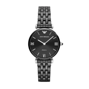 Emporio Armani Black Ladies Watch